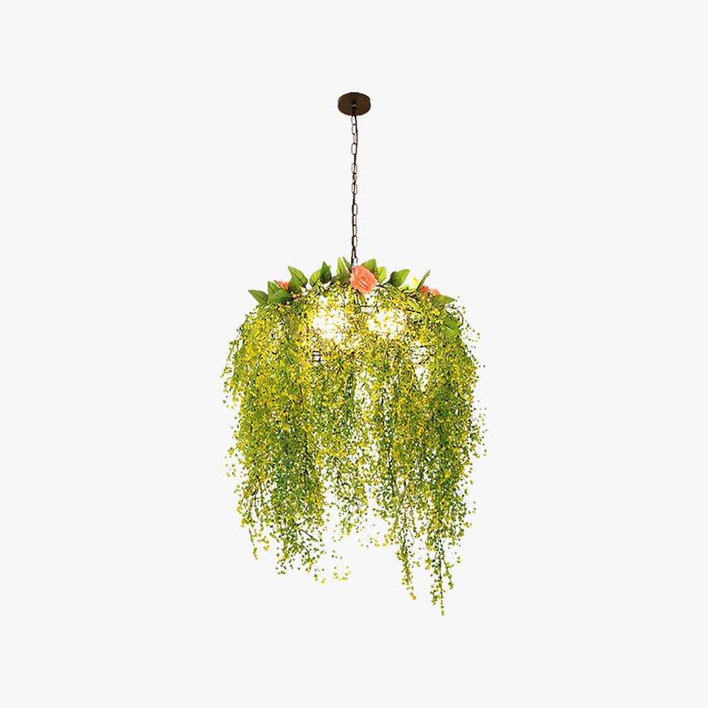 Nest Art Natural Plant/Flower Decor Pendant Light Living Room