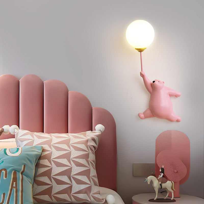 Fateh Wall Reading Lamp Bear Balloon Bedroom/Bedside/Study