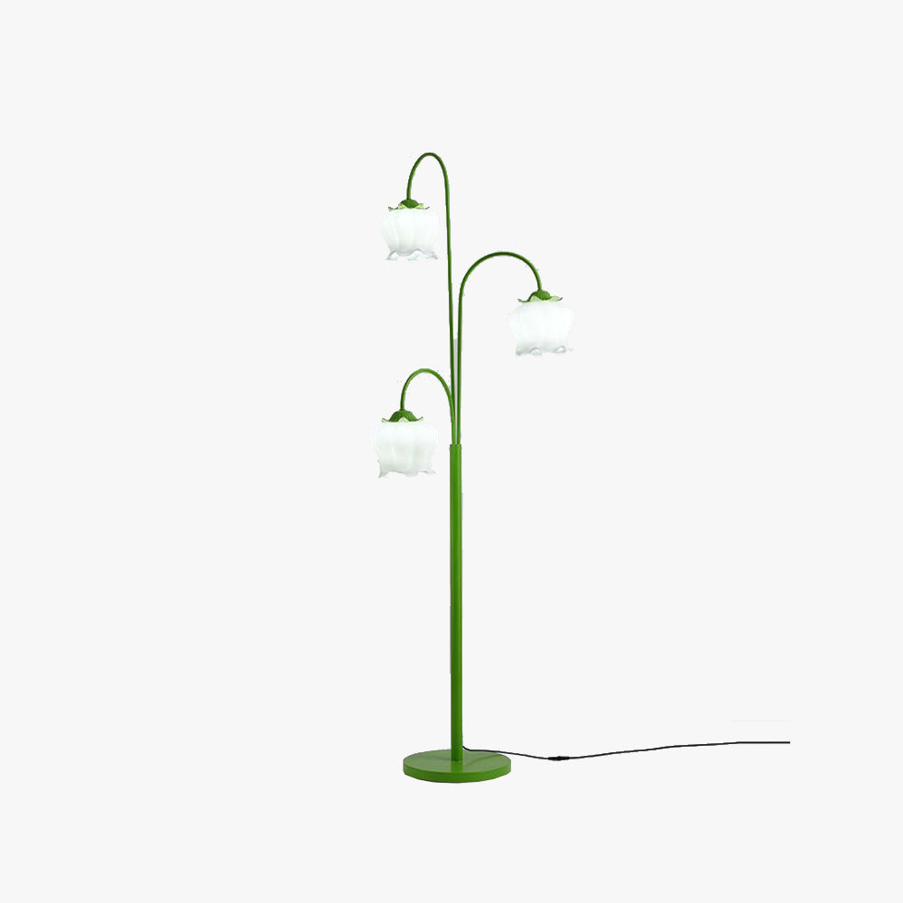 Floor lamp on sale green shade