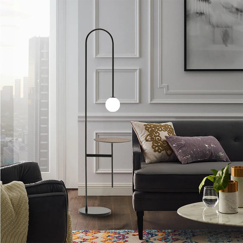 Perfect Floor Lamp with Integrated Table