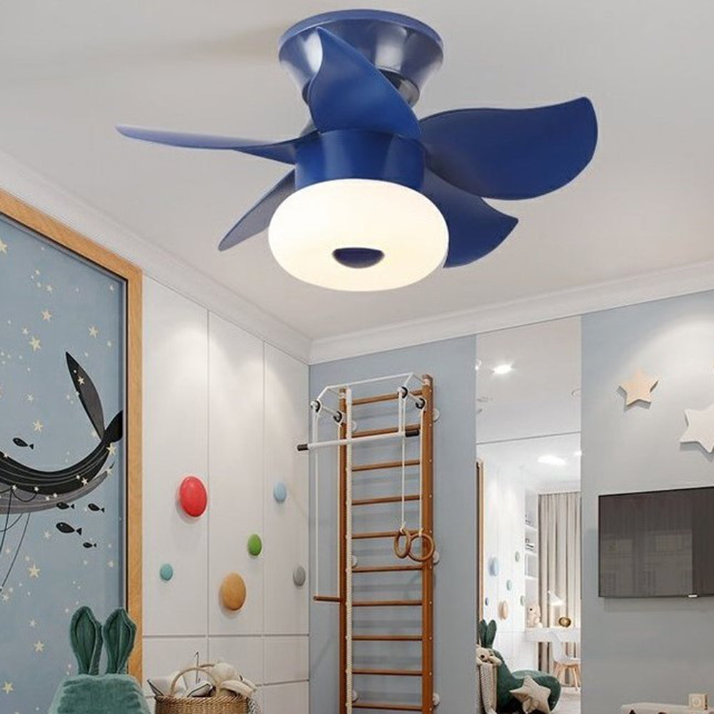 Morandi 5-Blade Ceiling Fan with Light, 3 Color, 24''