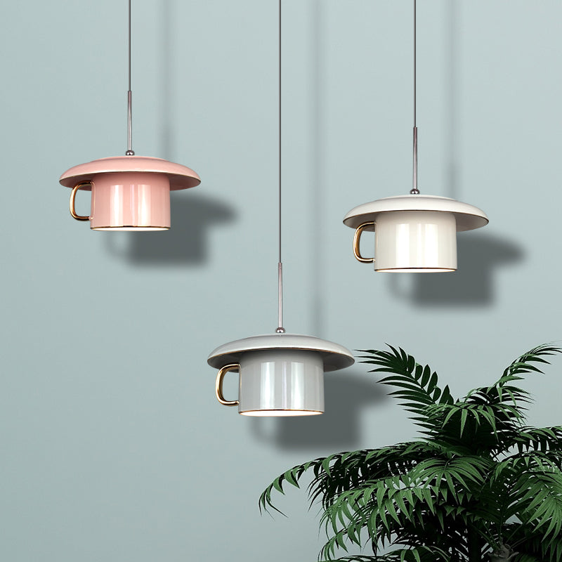 Hailie Urban Cup Ceramic LED Pendant Light Living Room