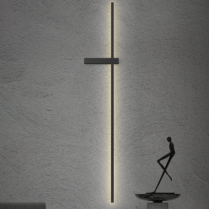 Edge Minimalist Linear Wall Lamp Multi-Color Metaal Bedroom