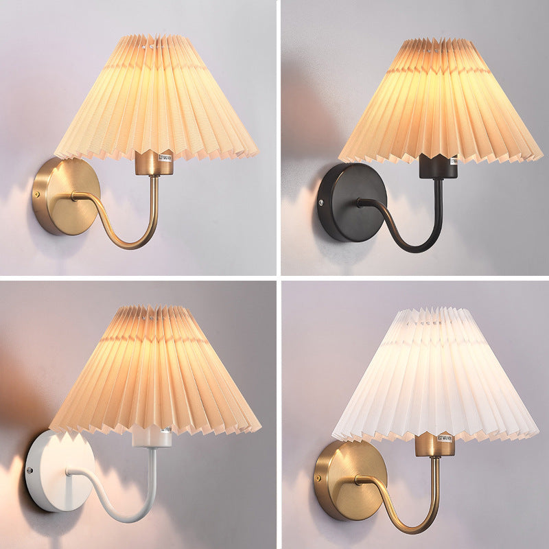 Eryn Nordic Vintage Indoor Wall Lamp Brass Metal Bedroom