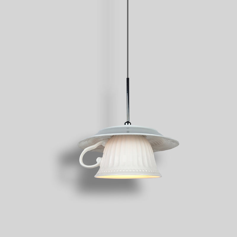 Hailie Nordic Tea Cup Ceramic Pendant Light Bedroom