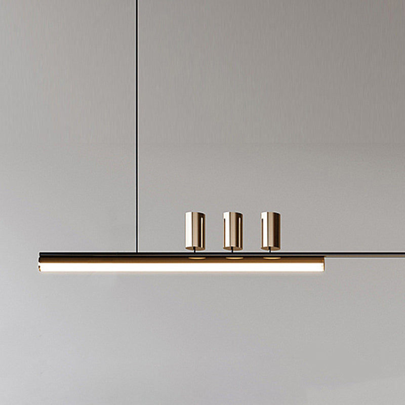 Freja Modern Long LED Pendant Light Metal Dining Room