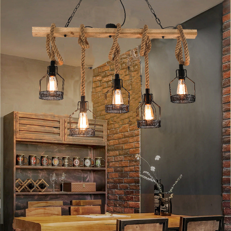 Epoch Retro LED Industrial Pendant Light Metal Bar Restaurant Cafe