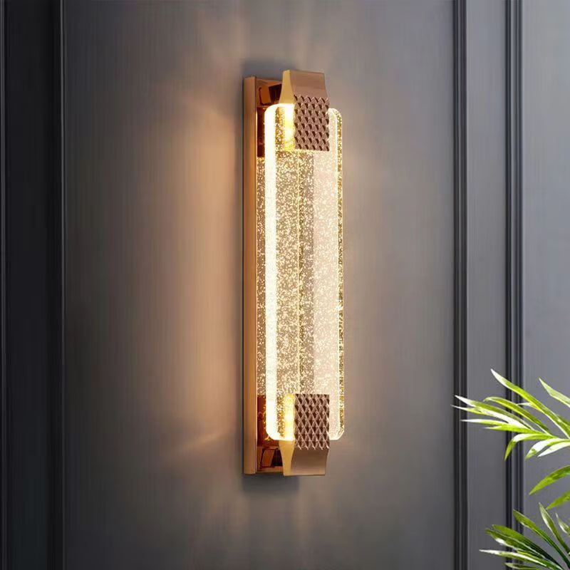 Kajetan Modern Indoor Wall Lamp Metal/Glass Living Room/Dining Room