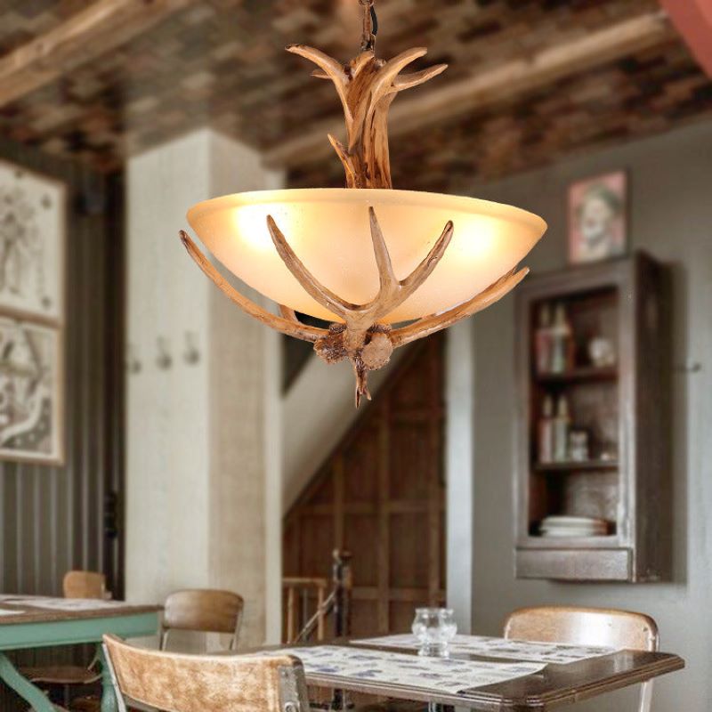 Silva Retro LED Pendant Light Wood Glass Dining Room/Living Room