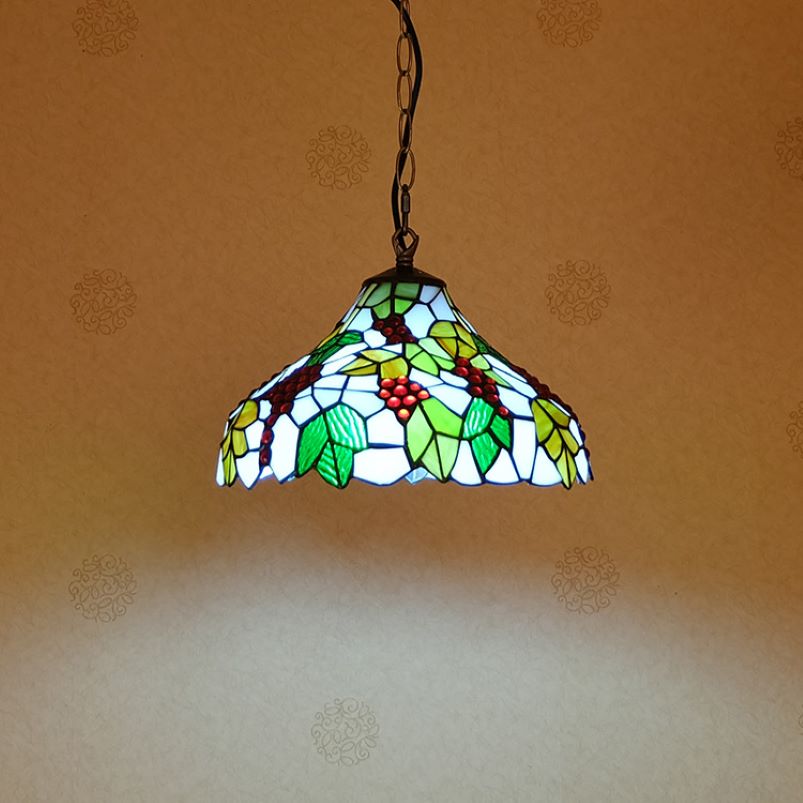 Eryn Designer Pendant Light Multicolor Metal Glass Dining Room