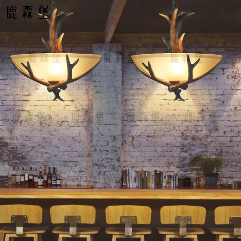 Silva Retro LED Pendant Light Wood Glass Dining Room/Living Room