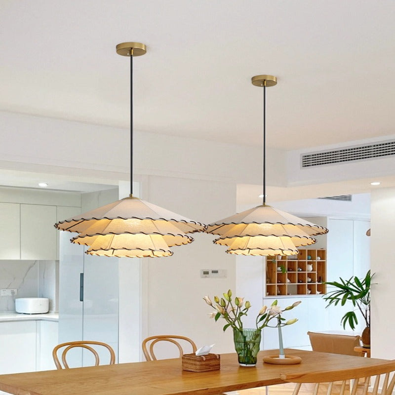 Boho Decorative LED Pendant Light Fabric Bedroom Restaurant