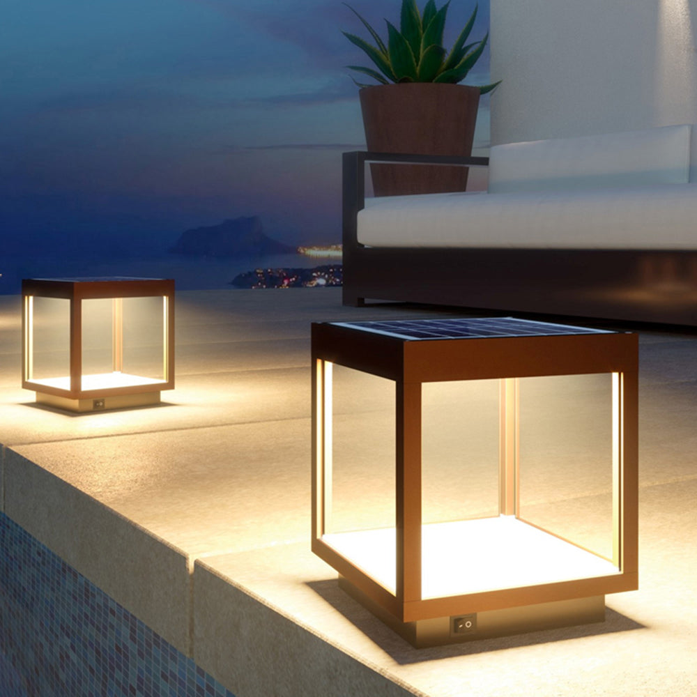 Orr Contemporary Solar Rechargeable Outdoor Floor Lamp