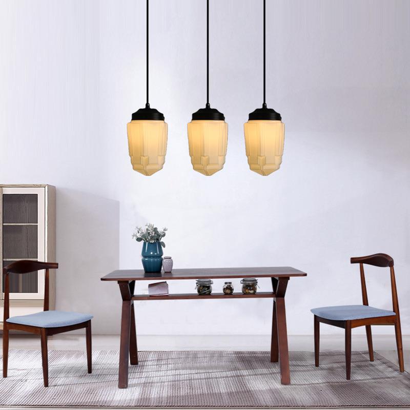 Hailie Minimalist LED Pendant Light Glass Dining Room