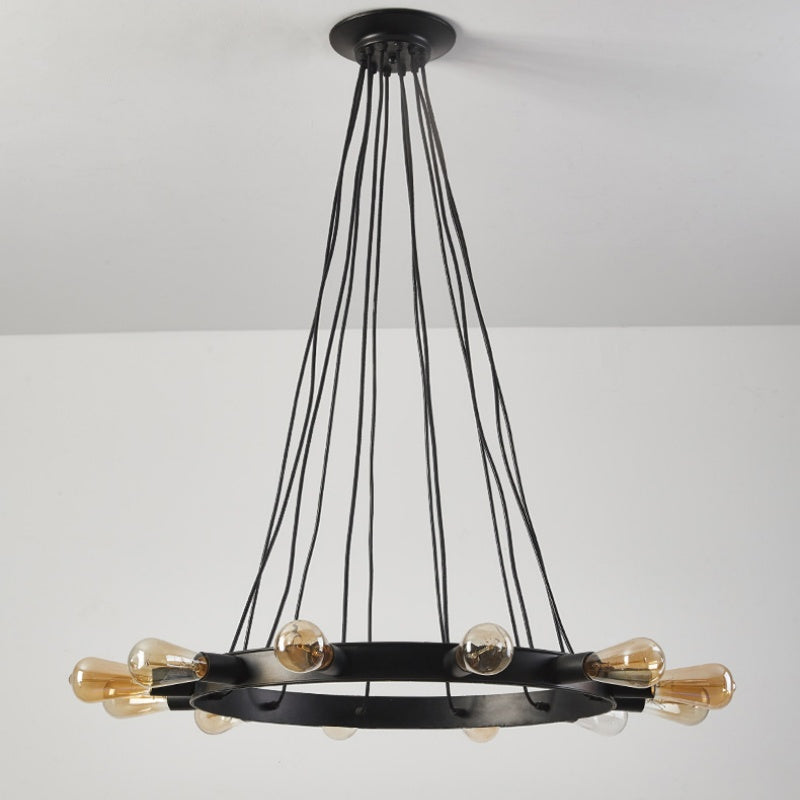 Alessio Vintage LED Chandelier Metal Living Room Bar