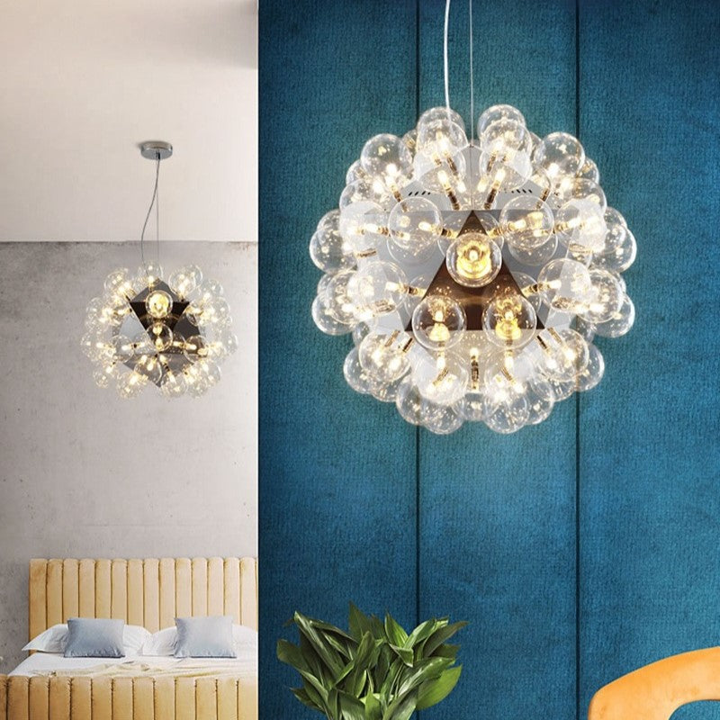 Alessio Modern LED Pendant Light Metal Glass Living Room/Bedroom