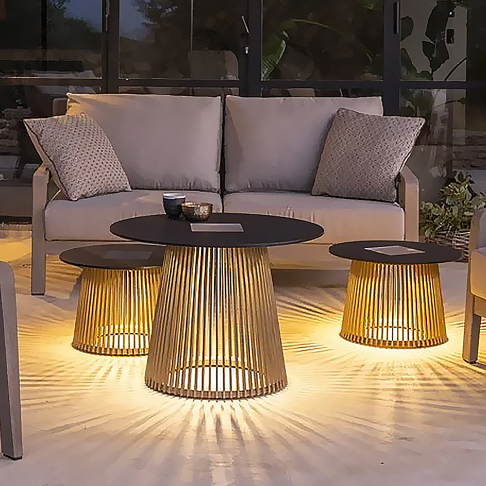 Orr Table Metal Rechargeable/Solar Metal&Acrylic Outdoor Floor Lamp
