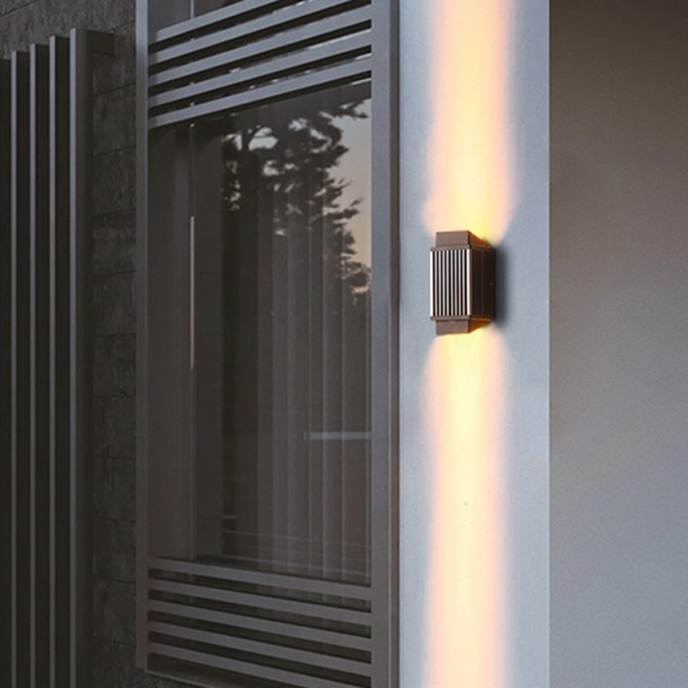 Orr Rectangular Up & Down Light Outdoor Wall Lamp, 6.5"/7.5"