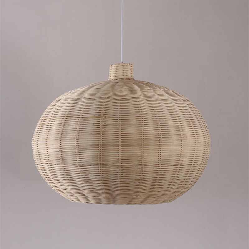 Muto Nordic Japanese Pendant Light  Rattan Bedroom Dining Room