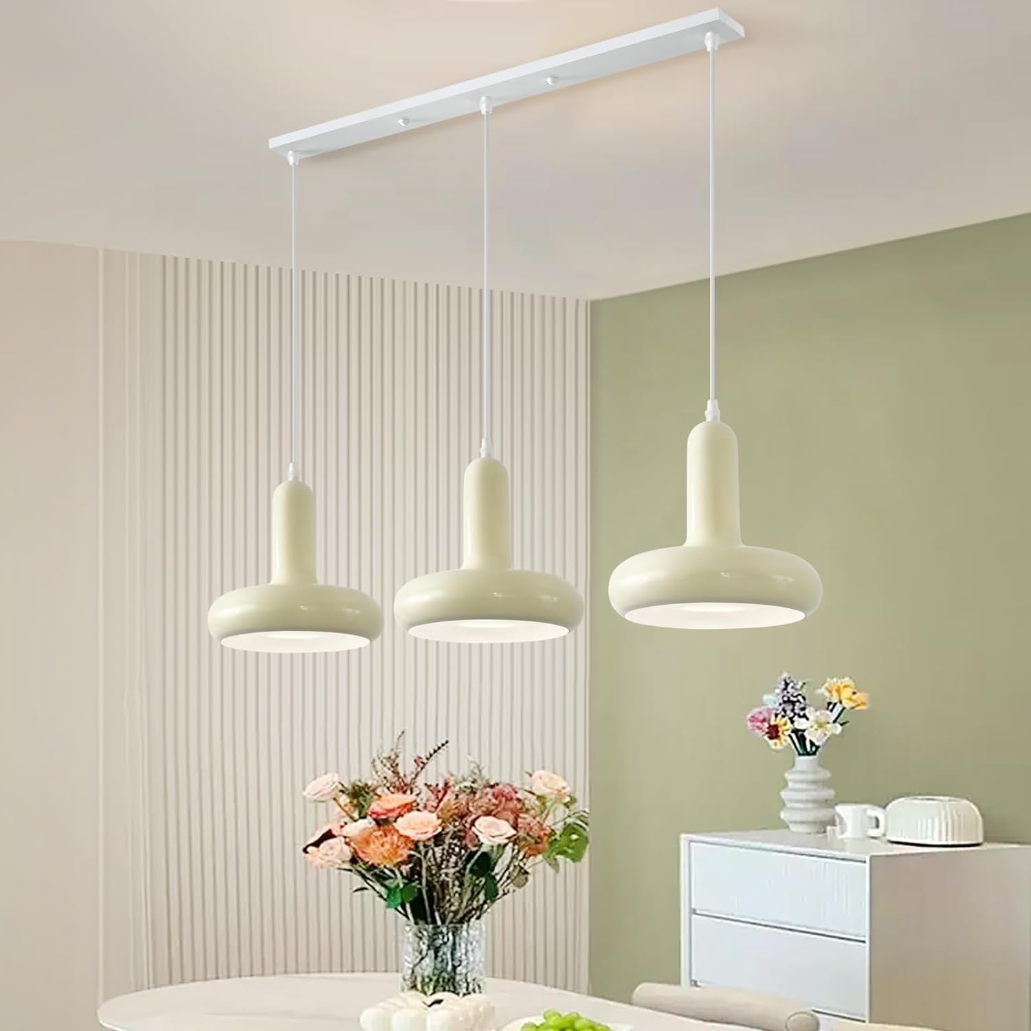 Cairns Modern Minimalist Cream Style Pendant Light Bedroom