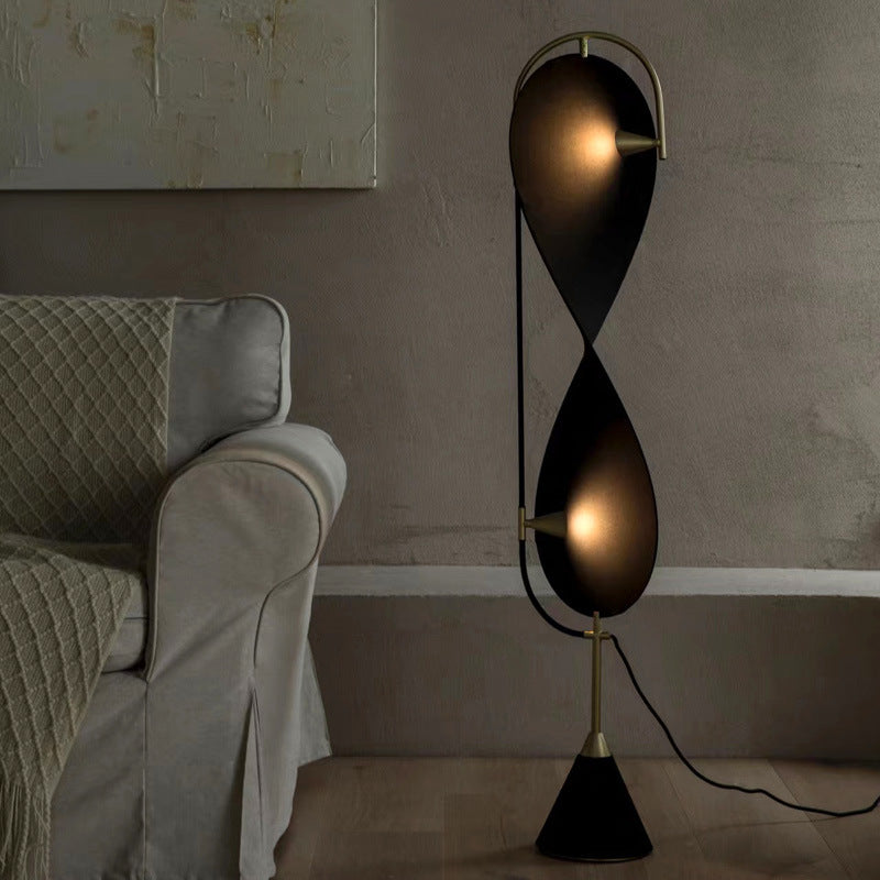 Salgado Modern Minimalist Geometric Metal Floor Lamp