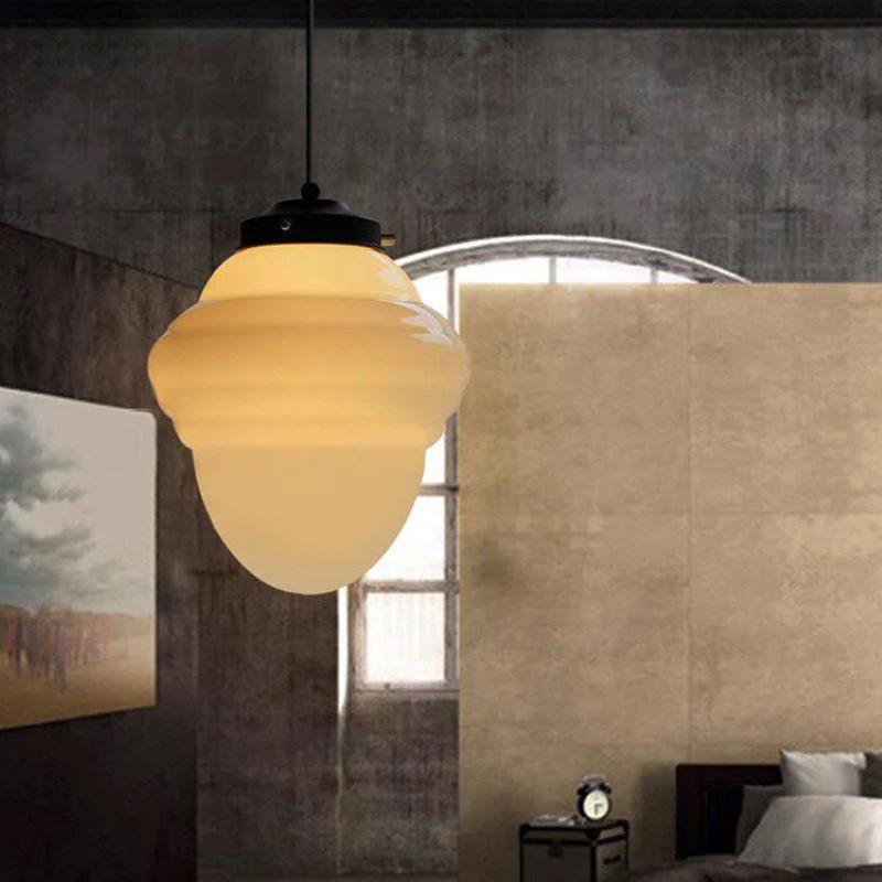 Hailie Minimalist LED Pendant Light Glass Dining Room