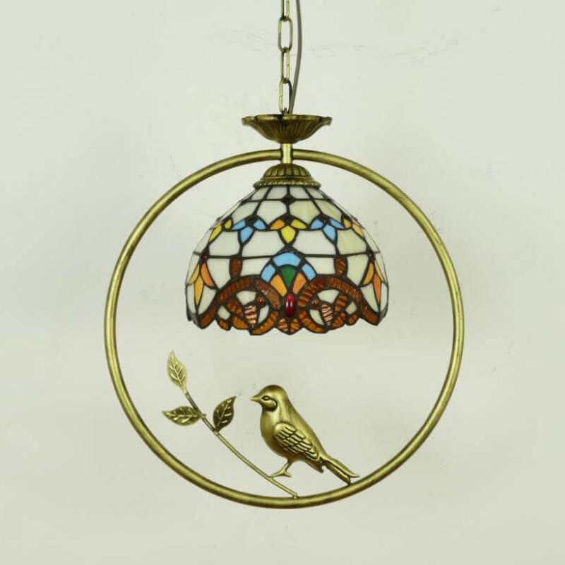 Eryn Cottage LED Pendant Light Metal Glass Living Room/Bedroom