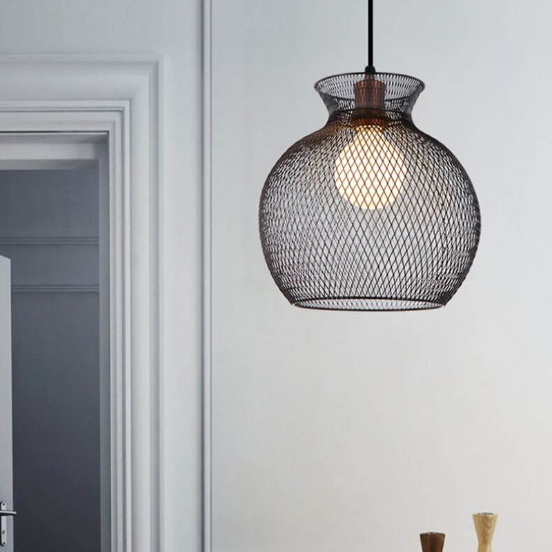 Herbert Special LED Pendant Light Black Metal Living Room/Bedroom