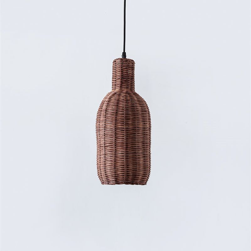 Muto Nordic Japanese Pendant Light  Rattan Bedroom Dining Room