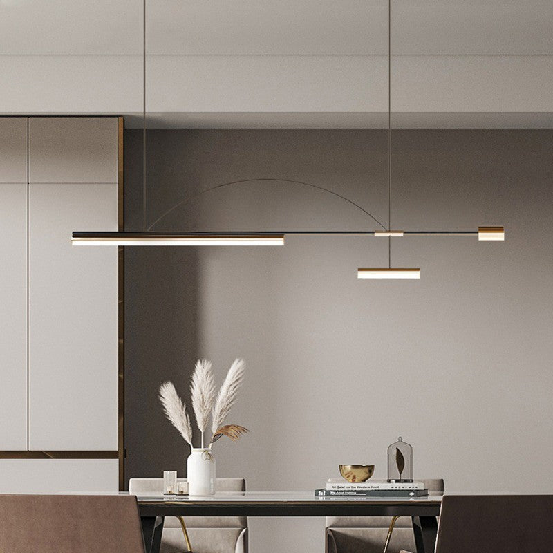 Freja Modern Long LED Pendant Light Metal Dining Room