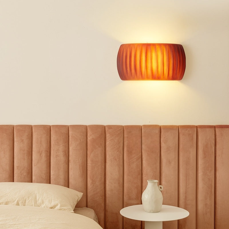 Hailie Modern LED Wall Lamp Orange/Green Metal/Resin Bedroom