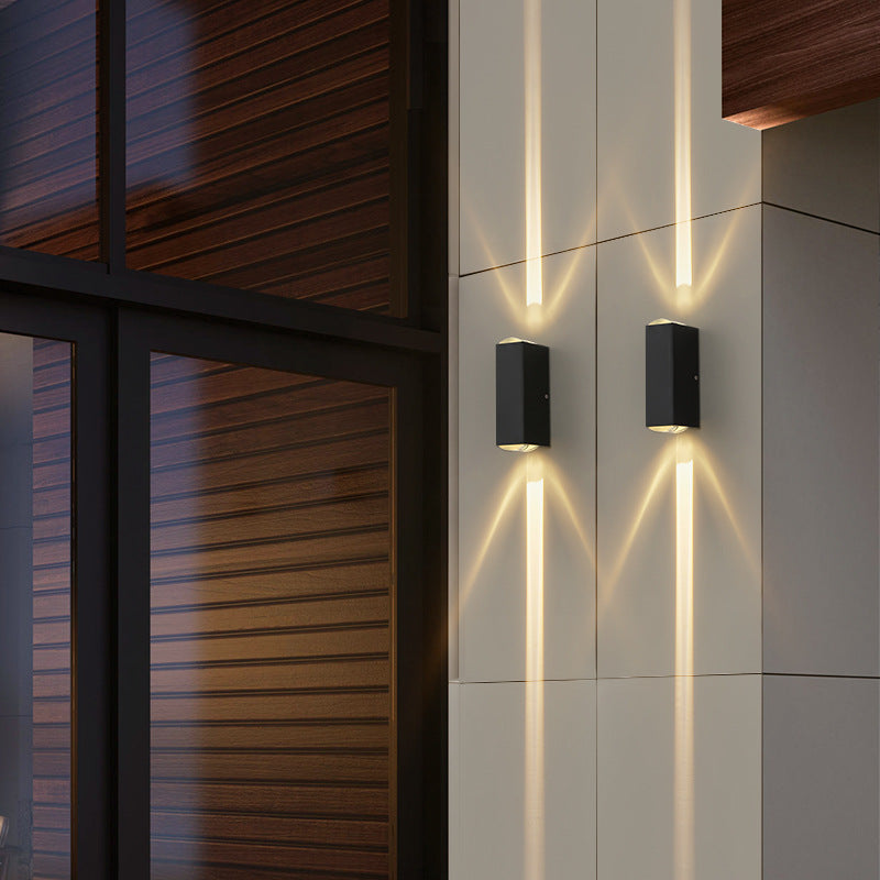 Orr Modern Waterproof Rectangular LED Outdoor Wall Sconce Lamp
