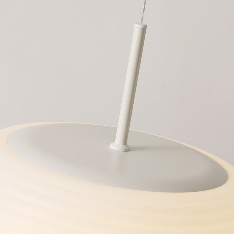 Morandi Drum Shape White Pendant Light, 8"/14"/19.5"