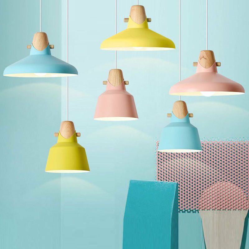 Morandi Nordic Dome Metal Pendant Light Bule