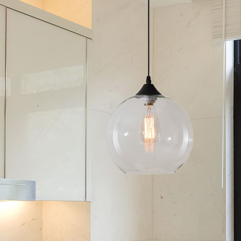 Hailie Modern Glass Globe Colorful Pendant Light