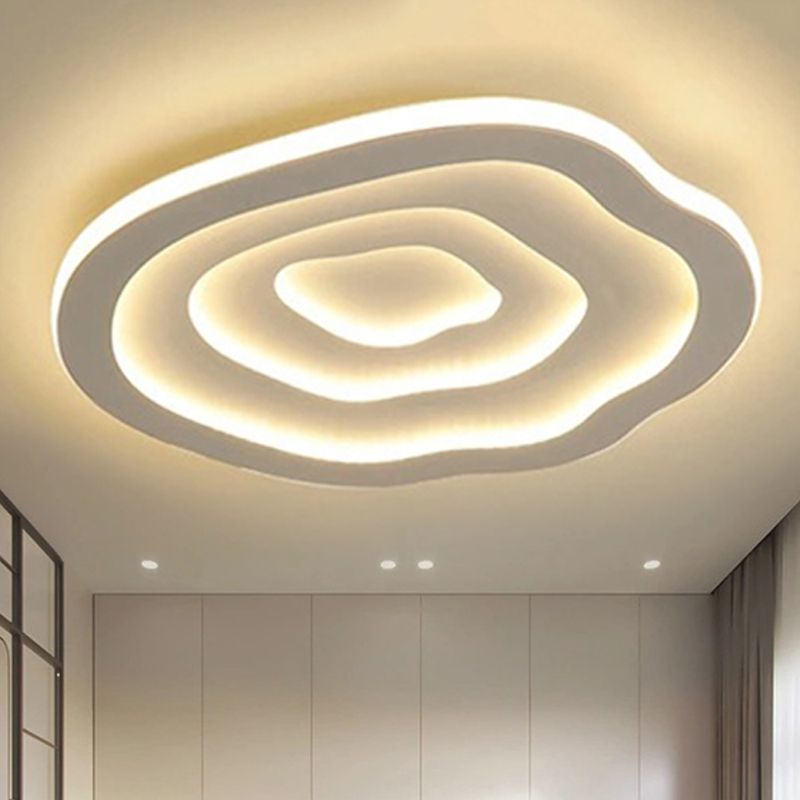 Quinn Ripple Designer Simple Flush Mount Ceiling Light