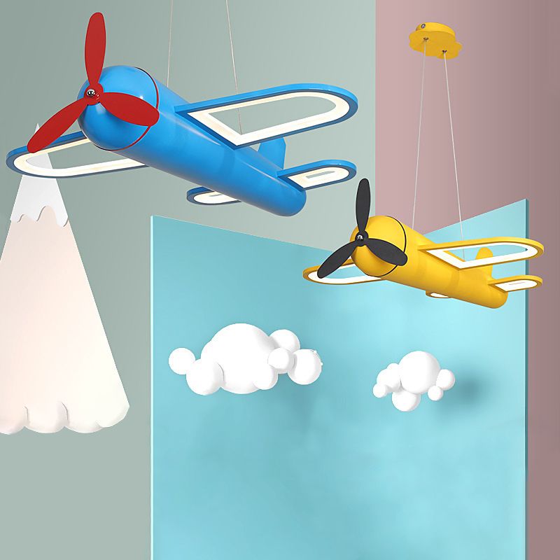 Minori Decorative Airplane Metal Pendant Light Children's Room