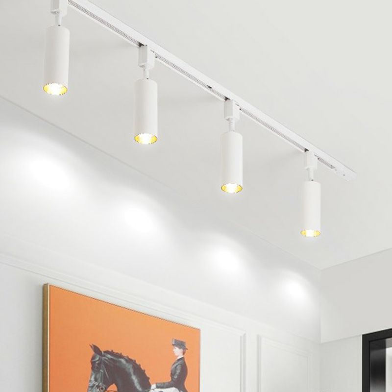 Freja Modern LED Metal Track Spotlight Black/White Living Room