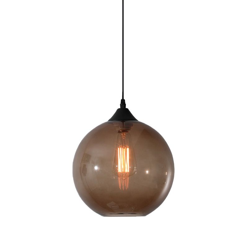 Hailie Modern Glass Globe Colorful Pendant Light