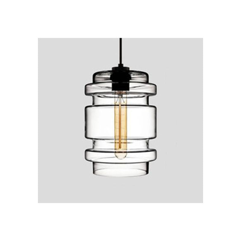 Zaid Modern Art Deco LED Cylindrical Metal/Glass Pendant Light