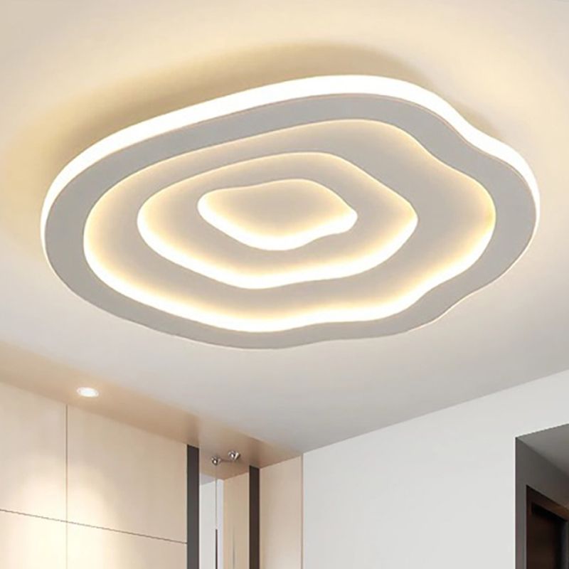 Quinn Ripple Designer Simple Flush Mount Ceiling Light