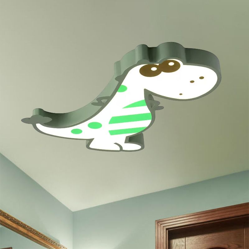 Freja Modern Cute Dragon Acrylic Children Flush Mount Ceiling Light