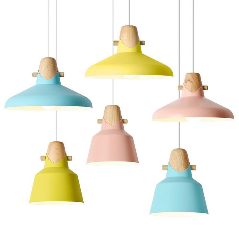 Morandi Nordic Dome Metal Pendant Light Bule