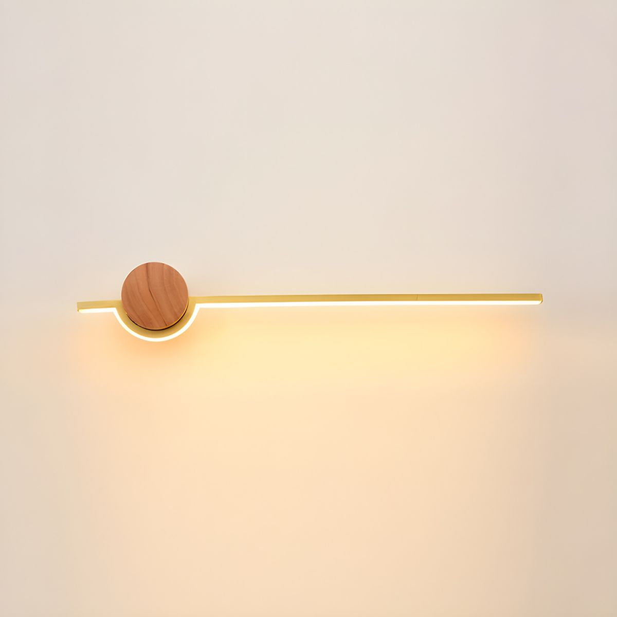 Edge Nordic Linear Vanity Wall Lamp, Black/White/Gold, Bedroom