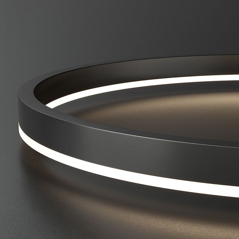 Arisha 3-Rings Black Black Modern Pendant Light