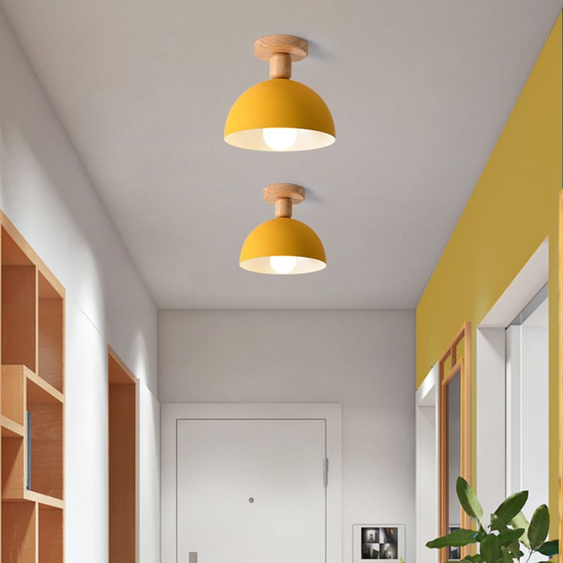 Ozawa Modern LED Ceiling Light Fixtures Wood/Metal Living Room