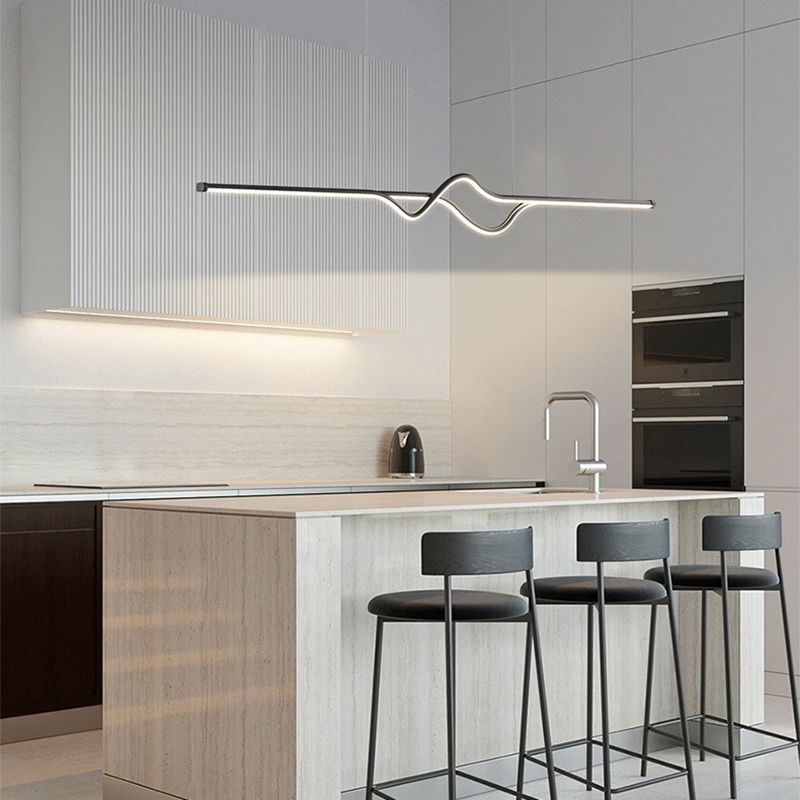 Louise Modern Linear Metal Pendant Light