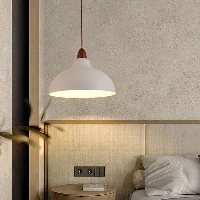 Morandi Modern Bowl-shaped Metal Pendant Light