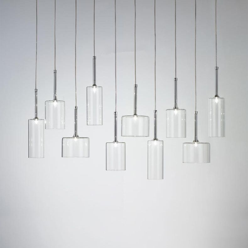 Hailie Minimalist Modern Glass LED Pendant Light 3 Style