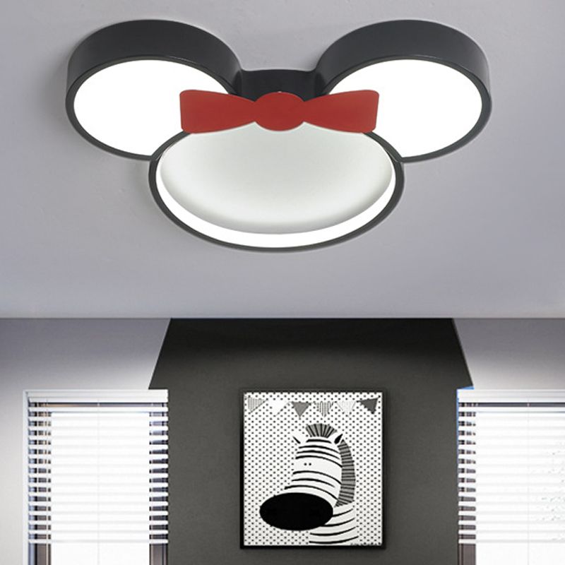 Freja Cartoon Mouse Flush Mount Ceiling Light, 2 Style